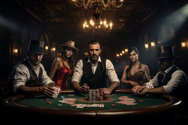 Grafik strategi permainan bandar poker dengan ranking kartu dan persentase kemenangan